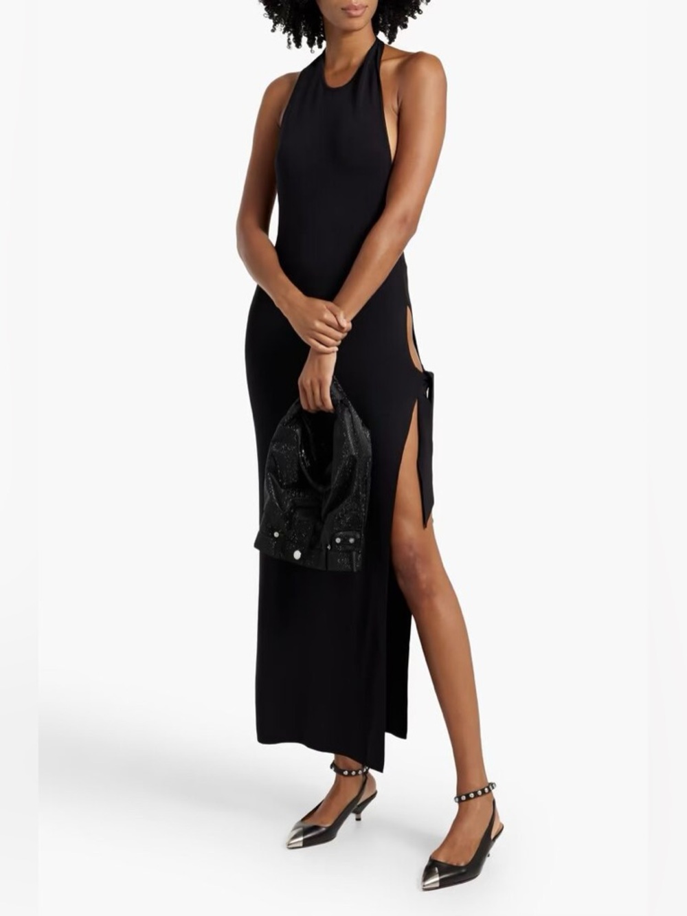 Simon Miller Junjo stretch-knit halterneck midi dress